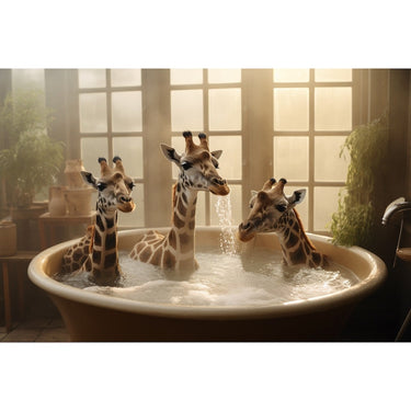 Whimsical Giraffe Canvas